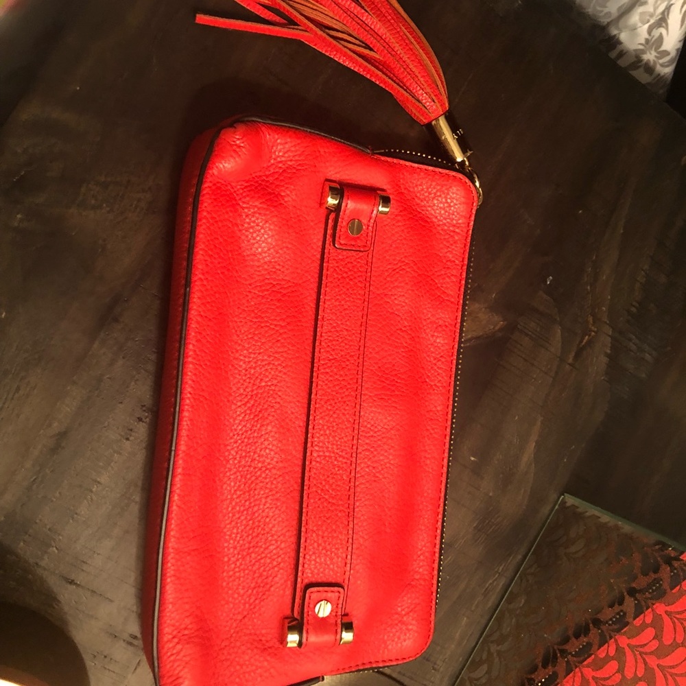 Milly leather clutch